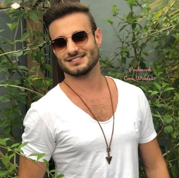 Ray-Ban Hexagonal Gradient Brown Lenses RB3548N Gold Frame Unisex New - Picture 14 of 16